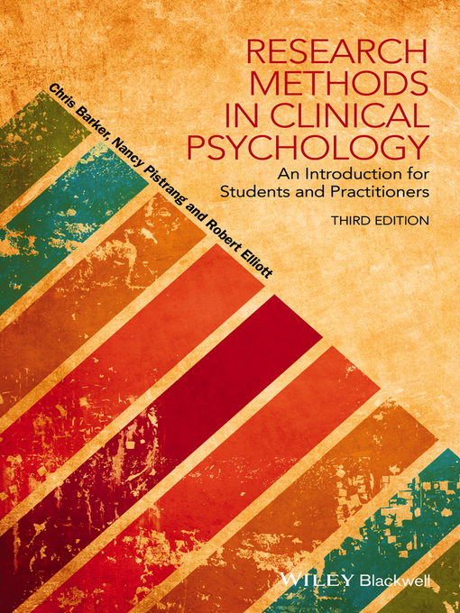Title details for Research Methods in Clinical Psychology by Chris Barker - Available